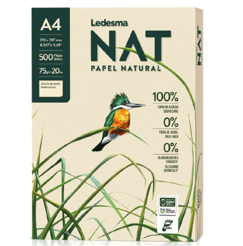 Resma NAT A4 75gr 500 hojas Papel reciclado -2