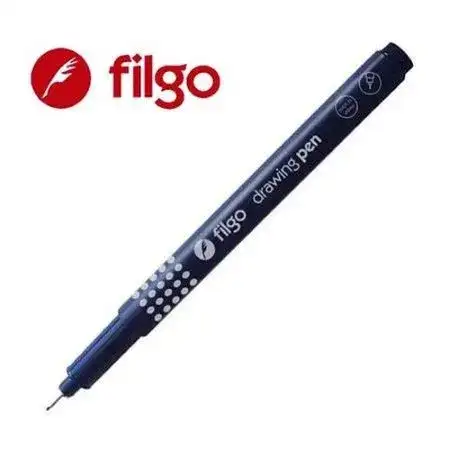 Estilógrafo Filgo Drawning Pen Descartable 0,4mm Negro