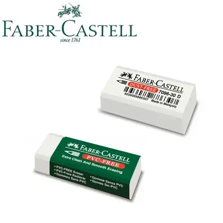 Goma de borrar Faber Castell Vinílica Lápiz Blanca
