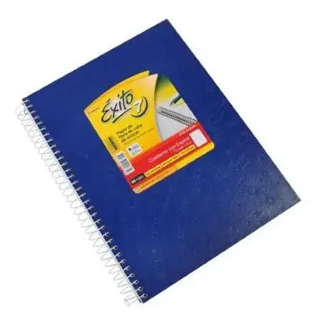 Cuaderno Exito E7 Araña Cuadriculado 21x27cm (Tipo ABC con Espiral) Azul Tapa Dura Espiralado 60 hoj