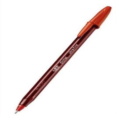 Bolígrafo Bic Cristal Ultra fina 0,7mm Rojo x unidad -2