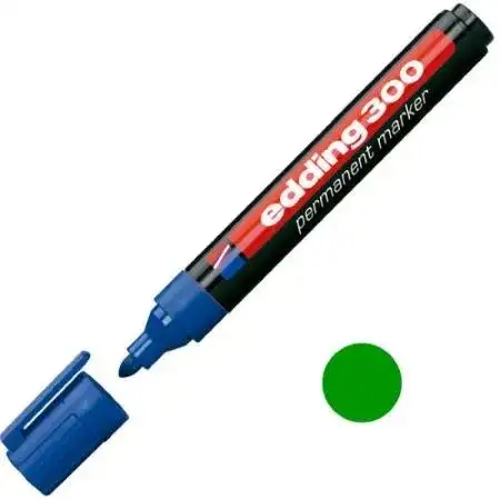 Marcador Edding 300-310 Permanente Punta redonda 1,5-3,0mm Verde Recargable -2